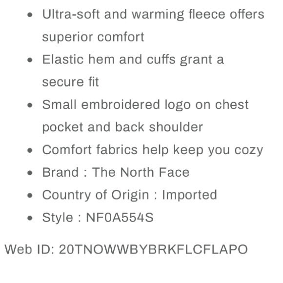 North Face Womens Fleece Full Zip Jacket Bay Break - Picture 5 of 7